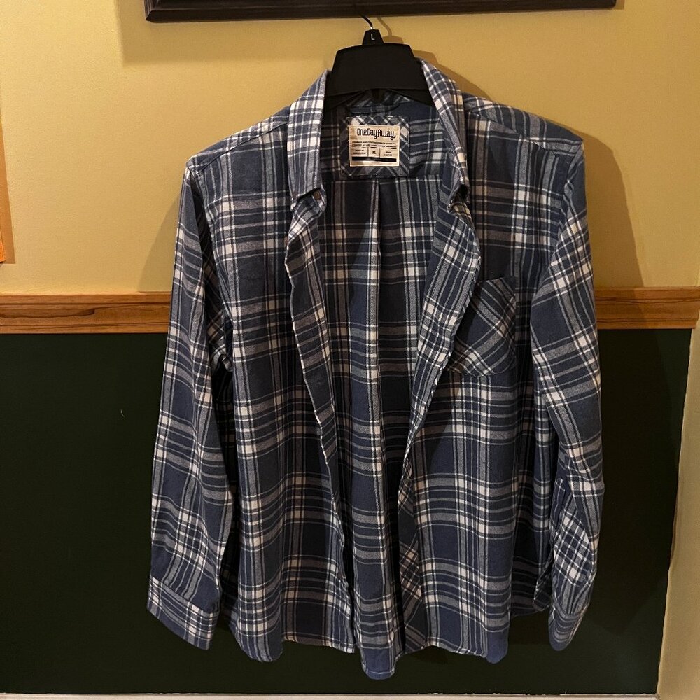 One Day Away flannel long-sleeved shirt